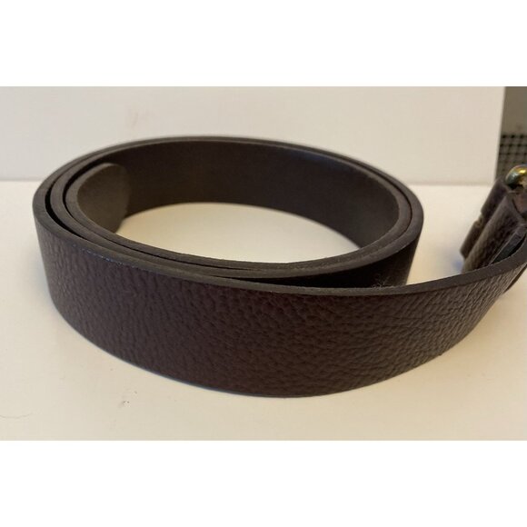 Eddie Bauer Brown Pebbled English Leather Belt Casual Everyday Jeans Sz 42 - Picture 2 of 15